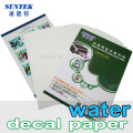 Waterslide Decal Paper pour les autocollants en plastique de bougie en verre de verre